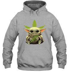 Baby Yoda hug weed Hoodie - kambletee