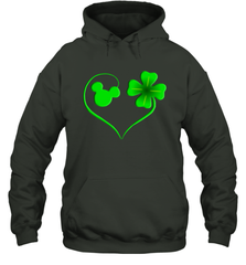 Mickey mouse and four leaf clover St Patricks Day Hoodie - kambletee