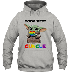 Star Wars Baby Yoda best Guncle LGBT Pride Hoodie - kambletee