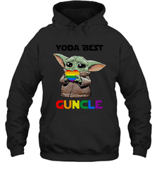 Star Wars Baby Yoda best Guncle LGBT Pride Hoodie - kambletee