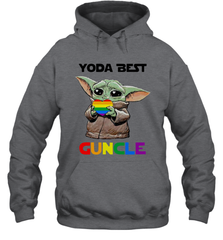 Star Wars Baby Yoda best Guncle LGBT Pride Hoodie - kambletee