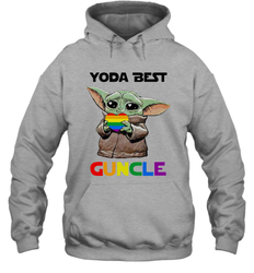 Star Wars Baby Yoda best Guncle LGBT Pride Hoodie - kambletee