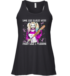 Harley Quinn Fight Like A Warrior Cancers Awareness Racerback Tank - kambletee