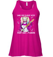 Harley Quinn Fight Like A Warrior Cancers Awareness Racerback Tank - kambletee