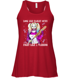 Harley Quinn Fight Like A Warrior Cancers Awareness Racerback Tank - kambletee