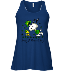 Snoopy and Woodstock Erin go beagle Happy Patricks Day Racerback Tank - kambletee