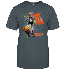 Harley Quinn Cleveland Browns Of Prey Men's T-Shirt - kambletee