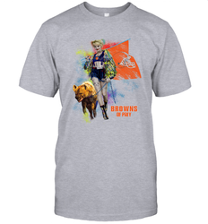 Harley Quinn Cleveland Browns Of Prey Men's T-Shirt - kambletee