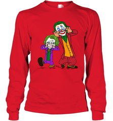Double Joker Calvin and Hobbes Long Sleeve T-Shirt - kambletee