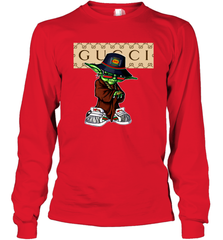 Star Wars Yoda wear a hat Gucci Long Sleeve T-Shirt - kambletee