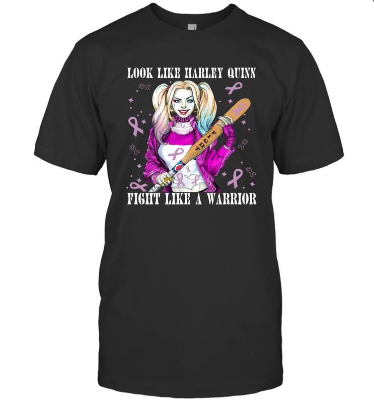 Harley Quinn Fight Like A Warrior Cancers Awareness Men's T-Shirt - kambletee