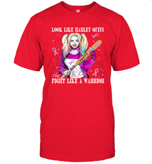 Harley Quinn Fight Like A Warrior Cancers Awareness Men's T-Shirt - kambletee