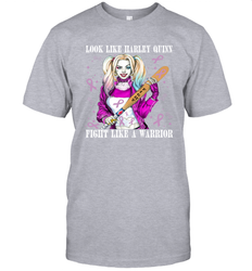 Harley Quinn Fight Like A Warrior Cancers Awareness Men's T-Shirt - kambletee