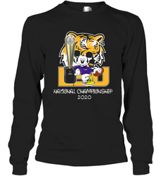 LSU Tigers Mickey Mouse National Championship 2020 Long Sleeve T-Shirt - kambletee