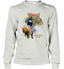 Harley Quinn New Orleans Saints Of Prey Long Sleeve T-Shirt - kambletee