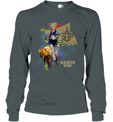 Harley Quinn New Orleans Saints Of Prey Long Sleeve T-Shirt - kambletee