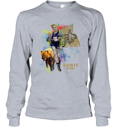 Harley Quinn New Orleans Saints Of Prey Long Sleeve T-Shirt - kambletee