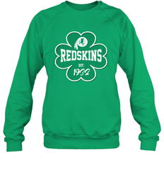 Patrick's Day Shamrock For Washington Redskins Fans Sweatshirt - kambletee