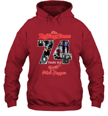 The Rolling Stones 74 Years Old signature Mick Jagger Hoodie - kambletee