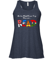 Oh the places you'll go when you read Dr Seuss Grinch Racerback Tank - kambletee