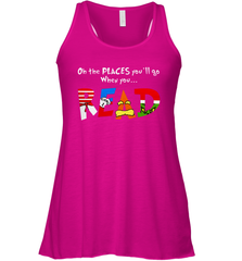 Oh the places you'll go when you read Dr Seuss Grinch Racerback Tank - kambletee