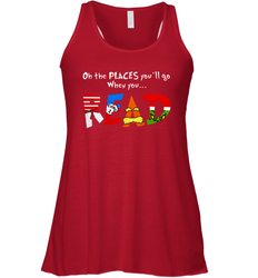 Oh the places you'll go when you read Dr Seuss Grinch Racerback Tank - kambletee