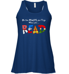 Oh the places you'll go when you read Dr Seuss Grinch Racerback Tank - kambletee