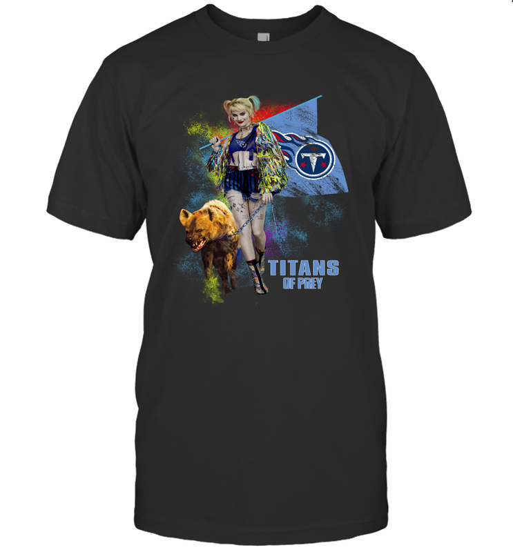 Harley Quinn Tennessee Titans Of Prey Men's T-Shirt - kambletee