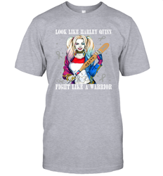 Harley Quinn Fight Like A Warrior Cervical Cancer Awareness Men's T-Shirt - kambletee
