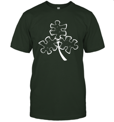 Autism shamrock St Patrick's day Men's T-Shirt - kambletee