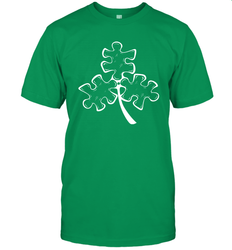 Autism shamrock St Patrick's day Men's T-Shirt - kambletee