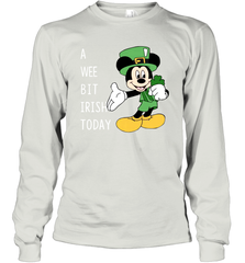 Mickey's Mouse A Wee Bit Irish Today Long Sleeve T-Shirt - kambletee