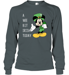 Mickey's Mouse A Wee Bit Irish Today Long Sleeve T-Shirt - kambletee