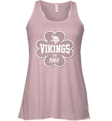 Patrick's Day Shamrock For Minnesota Vikings Fans Racerback Tank - kambletee