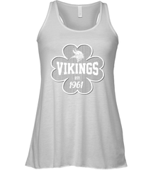 Patrick's Day Shamrock For Minnesota Vikings Fans Racerback Tank - kambletee