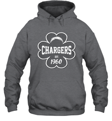 Patrick's Day Shamrock For Los Angeles Chargers Fans Hoodie - kambletee
