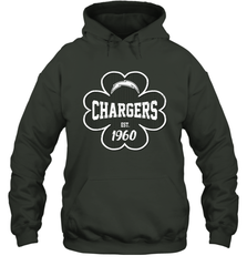 Patrick's Day Shamrock For Los Angeles Chargers Fans Hoodie - kambletee