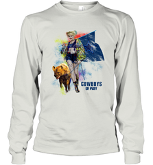 Harley Quinn Cowboys Of Prey Long Sleeve T-Shirt - kambletee