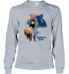 Harley Quinn Cowboys Of Prey Long Sleeve T-Shirt - kambletee