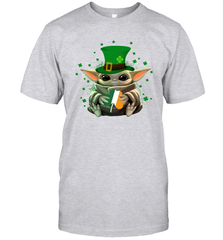 Baby Yoda Hug St Patrick's Day Men's T-Shirt - kambletee