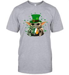 Baby Yoda Hug St Patrick's Day Men's T-Shirt - kambletee