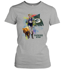 Harley Quinn Green Bay Packers Of Prey Women's T-Shirt - kambletee