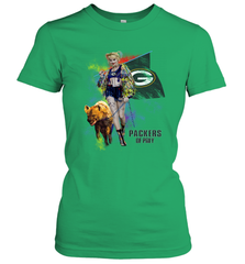 Harley Quinn Green Bay Packers Of Prey Women's T-Shirt - kambletee