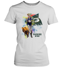 Harley Quinn Green Bay Packers Of Prey Women's T-Shirt - kambletee