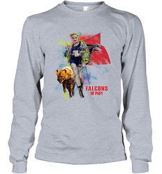 Harley Quinn Atlanta Falcons Of Prey Long Sleeve T-Shirt - kambletee