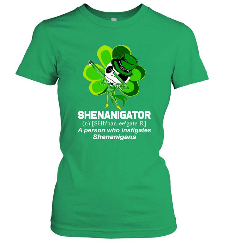 Jack Skellington Shenanigator Patricks Day Women's T-Shirt - kambletee
