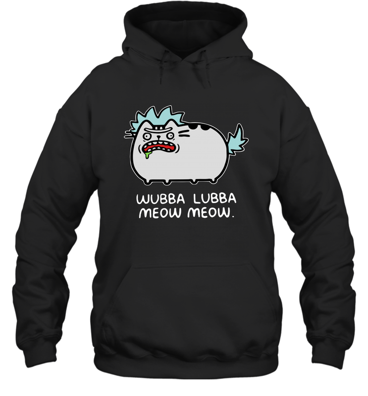 Rick sanchez Cat wubba lubba meow meow Hoodie - kambletee