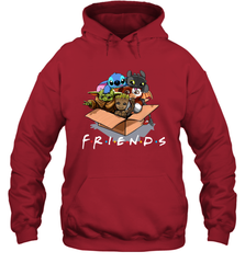 Baby Yoda Groot Stitch Toothless and Gizmo friends Hoodie - kambletee