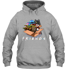 Baby Yoda Groot Stitch Toothless and Gizmo friends Hoodie - kambletee