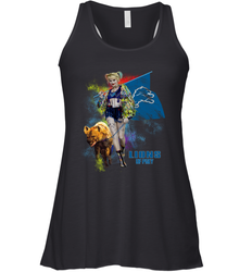 Harley Quinn Detroit Lions Of Prey Racerback Tank - kambletee